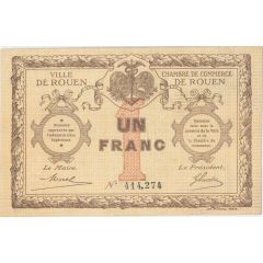 1 Franc - Ville et Chambre de Commerce de Rouen 76