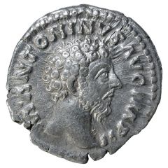 Denarius - Marcus Aurelius PROV DEOR TR P XVII COS III, Providentia