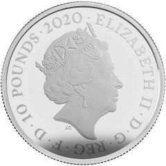 10 Pounds - Elizabeth II The band Queen, Silver Proof