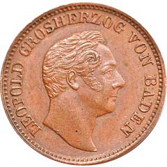 1 Kreuzer - Leopold I Charles Frederick`s statue