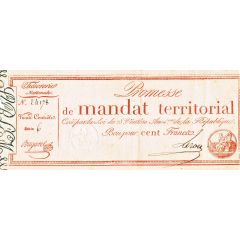 100 Francs Mandat Territorial