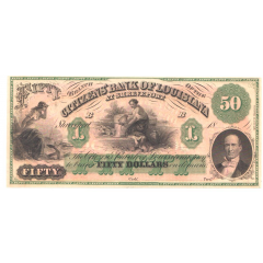 50 Dollars Citizens` Bank of Louisiana, Shreveport, Bilingual