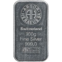 100 Gram Silver Argor-Heraeus