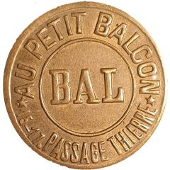 Token - Bal au Petit Balcon - Maison Jacques