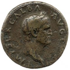Sestertius - Galba S C, Victory