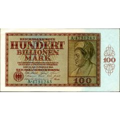 100 000 000 000 000 Mark Reichsbanknote