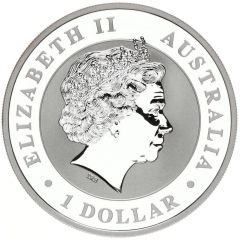 1 Dollar - Elizabeth II 4th Portrait - Koala - Gilded Silver Coin