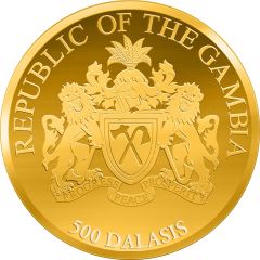 500 Dalasis African big animals, gold