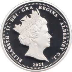 5 Pounds - Elizabeth II 95th Birthday, Silver Triple Thickness