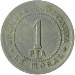1 Peseta - Sociedad Cooperativa La Moral