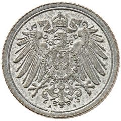1 Pfennig - Wilhelm II type 2 - small shield - Pattern