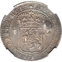 1 Gulden Madura star countermark