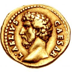 Aureus - Lucius Aelius TRIB POT COS II CONCORD, Concordia