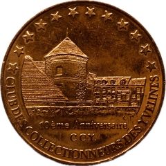 3 EURO de Voisins-Le-Bretonneux [78] Unimétallique