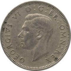 1 Shilling - George VI English crest, without `IND:IMP`