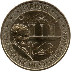 Jeton Touristique - Monnaie de Paris - Figeac - Cité natale de Champollion