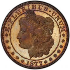 1/2 Dollar `1877` Pattern, copper
