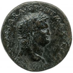 Sestertius - Nero CONG I DAT POP S C, Minerva and Liberalitas