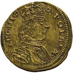 Rechenpfennig - Augustus III King of Poland and Maria Josepha of Austria Johann Albrecht Dorn