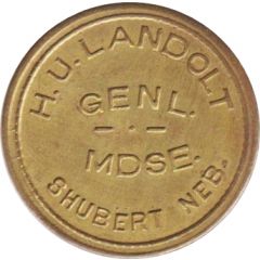 50 Cents - H. U. Landolt General Merchandise Shubert, Nebraska
