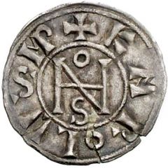 Denier - John VIII and emperor Charles II/Charles III