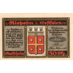 50 Pfennig Vorschußverein Nieheim eG