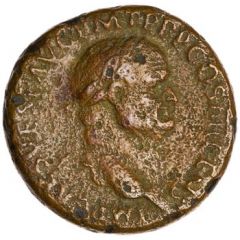 Sestertius - Vespasian S C, Mars