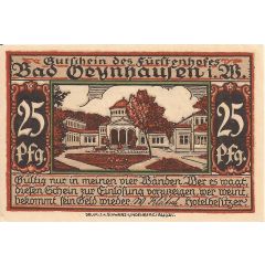 25 Pfennig Fürstenhof