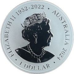 1 Dollar In the name of Elizabeth II, 6th Portrait - Tiger Snake