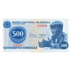 500 Kwanzas With date of Independence