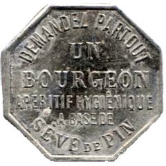 20 Centimes - Bon pour un verre de Bourgeon