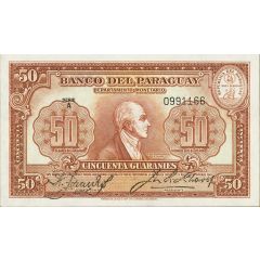 50 Guaranies Departamento Monetário