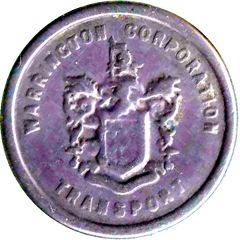 1 Penny Transport Token - Warrington Corporation