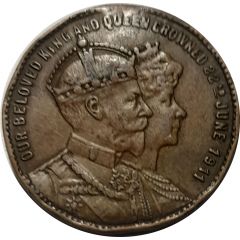 Medal - George V and Mary Coronation 1911 Greenock