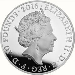 10 Pounds - Elizabeth II World War I Poetry, Silver Proof