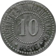 10 Pfennig - Kleve Wilhelmina-Honigkuchenwerk