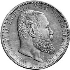 5 Mark - William II Copper-nickel pattern strike