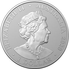 1 Dollar - Elizabeth II 6th Portrait - Sumatran Tiger Silver Bullion Coin