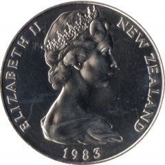1 Dollar - Elizabeth II 2nd Portrait, Coinage Anniversary