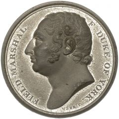 Medal - George III Presentation of Colours, white metal