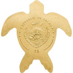 1 Dollar Golden Sea Turtle