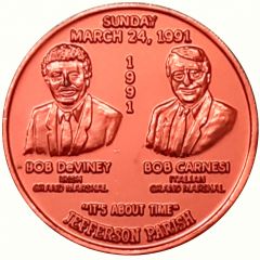 Mardi Gras Token - Irish-Italian Association Jefferson Parish, Louisiana