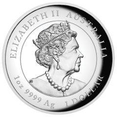 1 Dollar - Elizabeth II 6th Portrait - Year of the Ox - Silver Proof - High Relief
