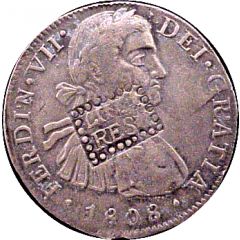 8 Reales LINARES - Insurgent countermarked coinage