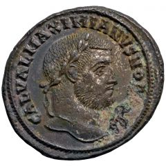 Nummus - Galerius GENIO AVGG ET CAESARVM NN, Strike as Caesar under Maximianus, Cyzicus