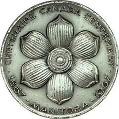 Medal - Canada Centenary Manitoba
