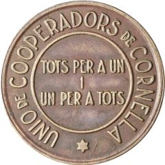 5 Pesetas - Unió de Cooperadors de Cornellá