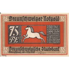 75 Pfennig Braunschweigische Staatsbank