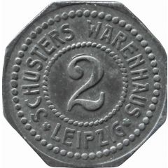 2 Pfennig - Leipzig Schusters Warenhaus