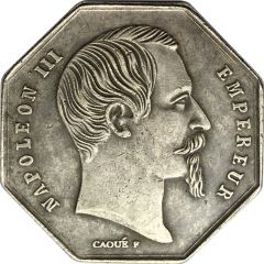 Reproduction - Jeton de notaires de Meaux - Napoléon III